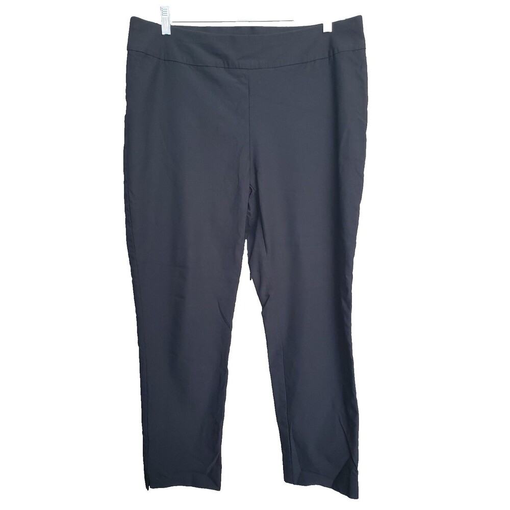 Chico's So Slimming Black Pull-On Ankle Pants Size 3 (XL)